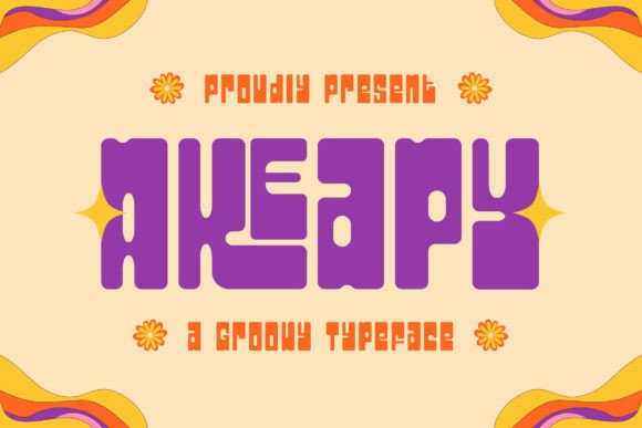 Akeapy: A Groovy Display Font for Bold Campaigns