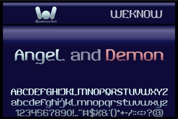 Angel and Demon: A Display Font That Gives Your Brand an Edge