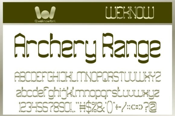 Archery Range: A Modern Gothic Display Font for Campaigns That Demand Attention