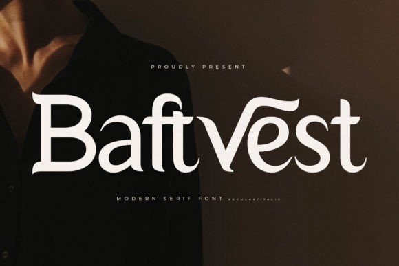 Baftvest: A Display Font That Brings Regal Charm to Editorial Design