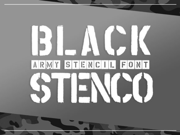 Black Stenco: A Display Font for Small Business Branding