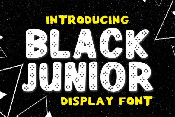 Blackjunior: A Vintage Display Font for Handmade Products