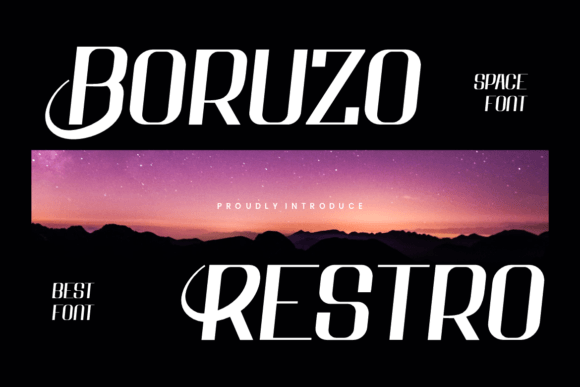 Boruzo Restro: A Display Font Built for Digital Storytelling