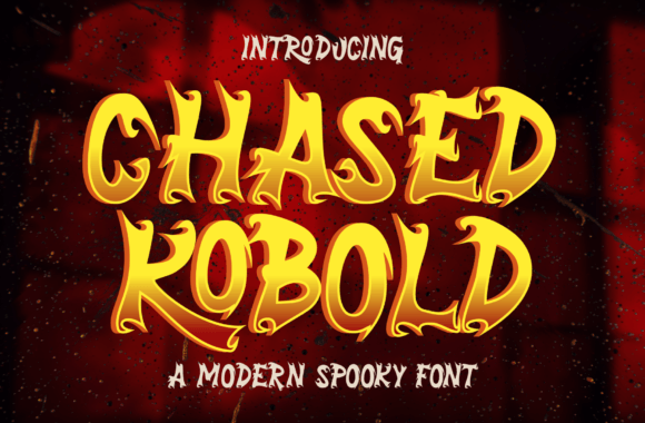 Chased Kobold: A Spooky Display Font for Digital Design