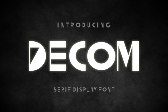 Decom Font: A Display Typeface for Modern Marketing Visuals