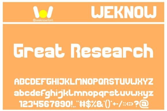 Great Research Font: A Display Typeface for Editorial Storytelling