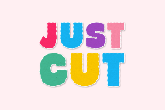 Just Cut: A Paper-Craft Display Font for Campaigns That Demand Attention