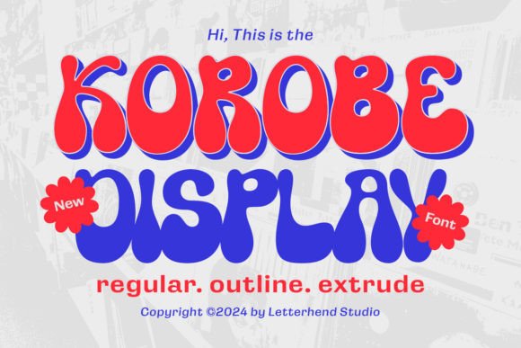 Korobe: A Whimsical Display Font for Campaigns That Pop