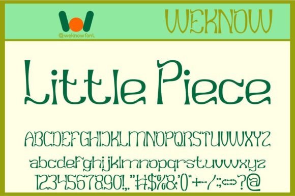 Little Piece Font Review: A Playful Display Typeface for Small Business Branding