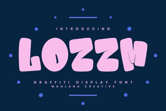 Lozzm: A Quirky Display Font for Editorial Character