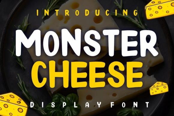 Monster Cheese: A Playful Display Font for Editorial Design