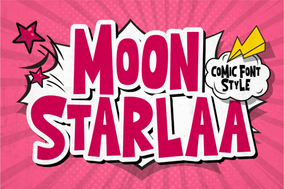 Moon Starlaa: A Playful Display Font for Small Business Branding