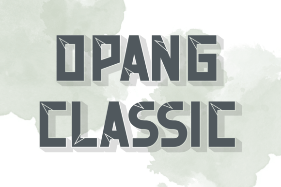 Opang Classic: A Bold Display Font for Modern Branding
