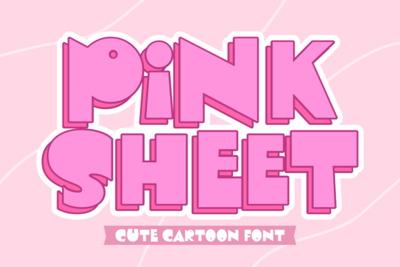 Pink Sheet: A Display Font with Charm for Digital Design