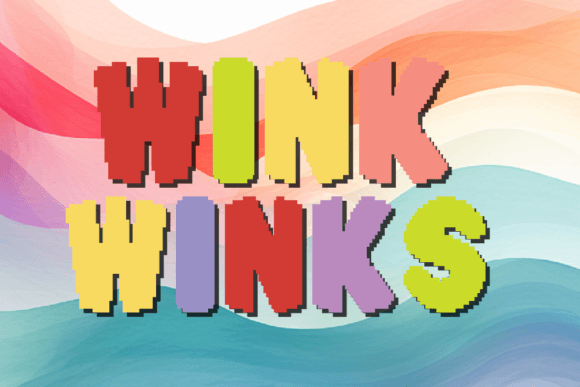 Pixel Wink Winks: A Display Font for Playful Editorial Design