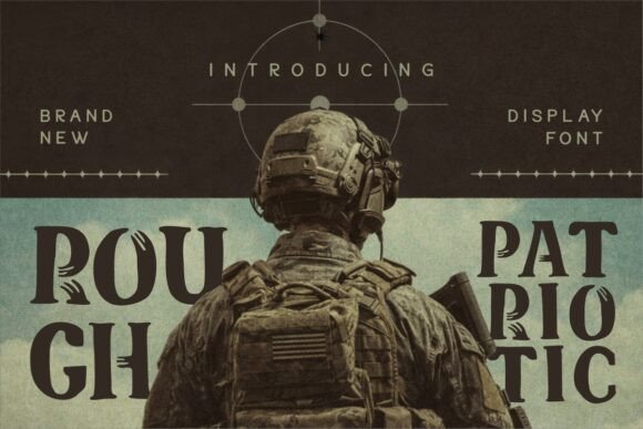 Rough Patriotic Font: A Display Typeface for Bold Web Design