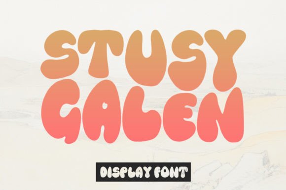 Stusy Galen: A Playful Display Font for Crafters and Small Shops