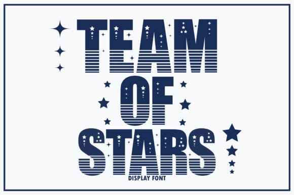 Team of Stars: A Display Font That Elevates Marketing Visuals