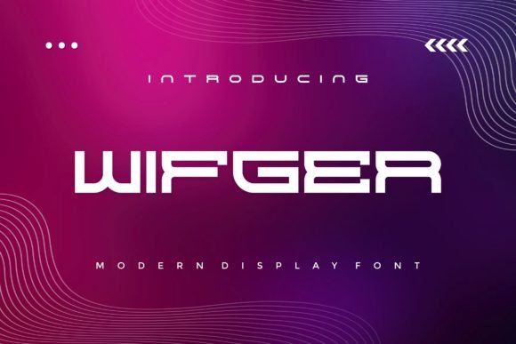 Wifger: A Modern Display Font with Playful Flair